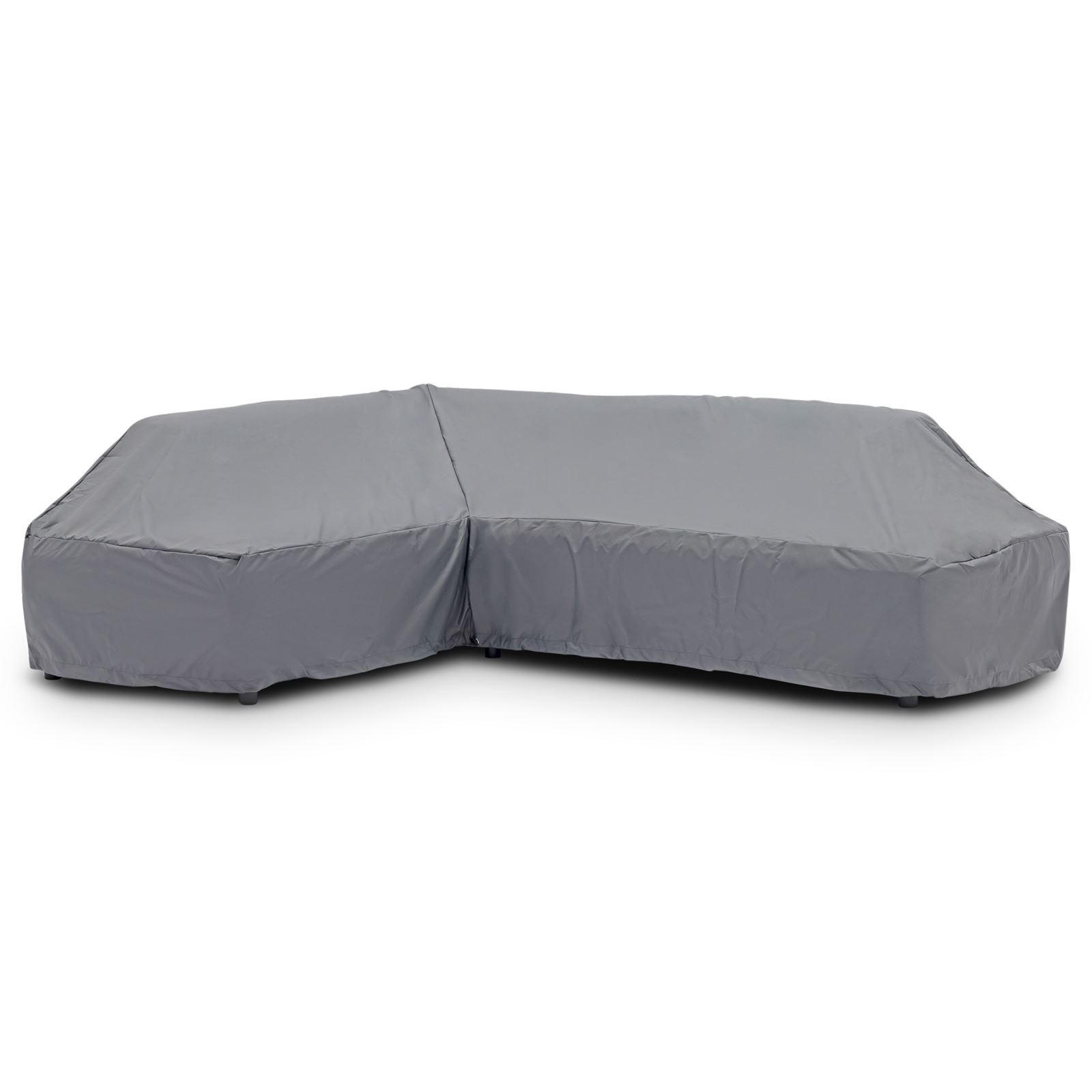 GARTENSOFA CALABRIA - Hellgrau, Kunststoff (251/74/193cm) - IDIMEX