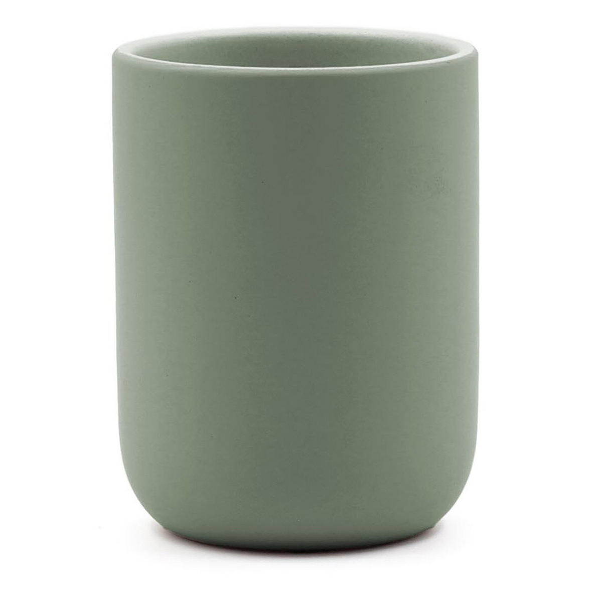 ZAHNBÜRSTENBECHER Ceralie Ø 7,5 cm - Hellgrün, Keramik (7.5/10.5/7.5cm) - Douceur d´intérieur