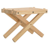 BALKONTISCH skandinavisch Holz ENNO Beistelltisch - Braun, Holz (42/32/32cm) - DELUKE