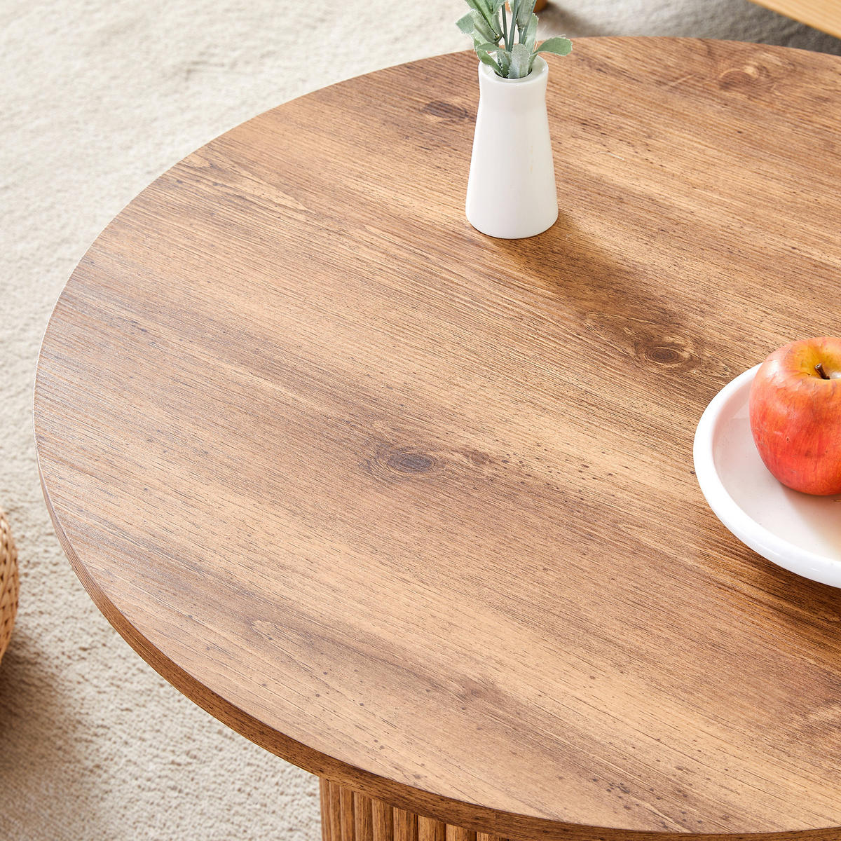 COUCHTISCH 70/70/42 cm holzfarben aus MDF mit Metallrahmen - Kieferfarben, Holzwerkstoff (70/70/42cm) - OKWISH