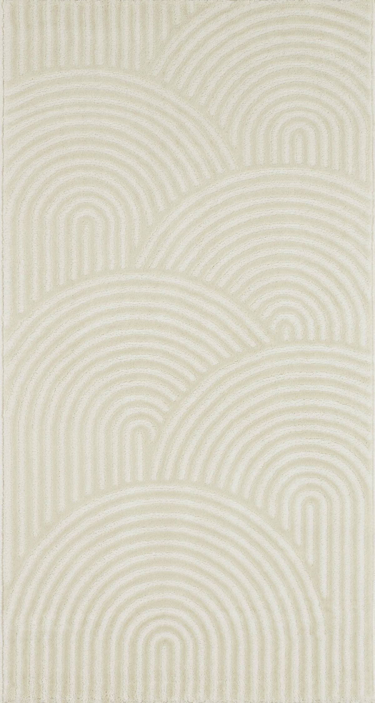 TEPPICH mit geometrischem Muster Bianca Creme 80x150 cm - Creme, Textil (80/150cm) - Nazar Rugs