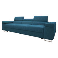 SCHLAFSOFA Torezio 3 Bis Cord - Blau, Holz/Textil (263/90/102cm) - MIRJAN24