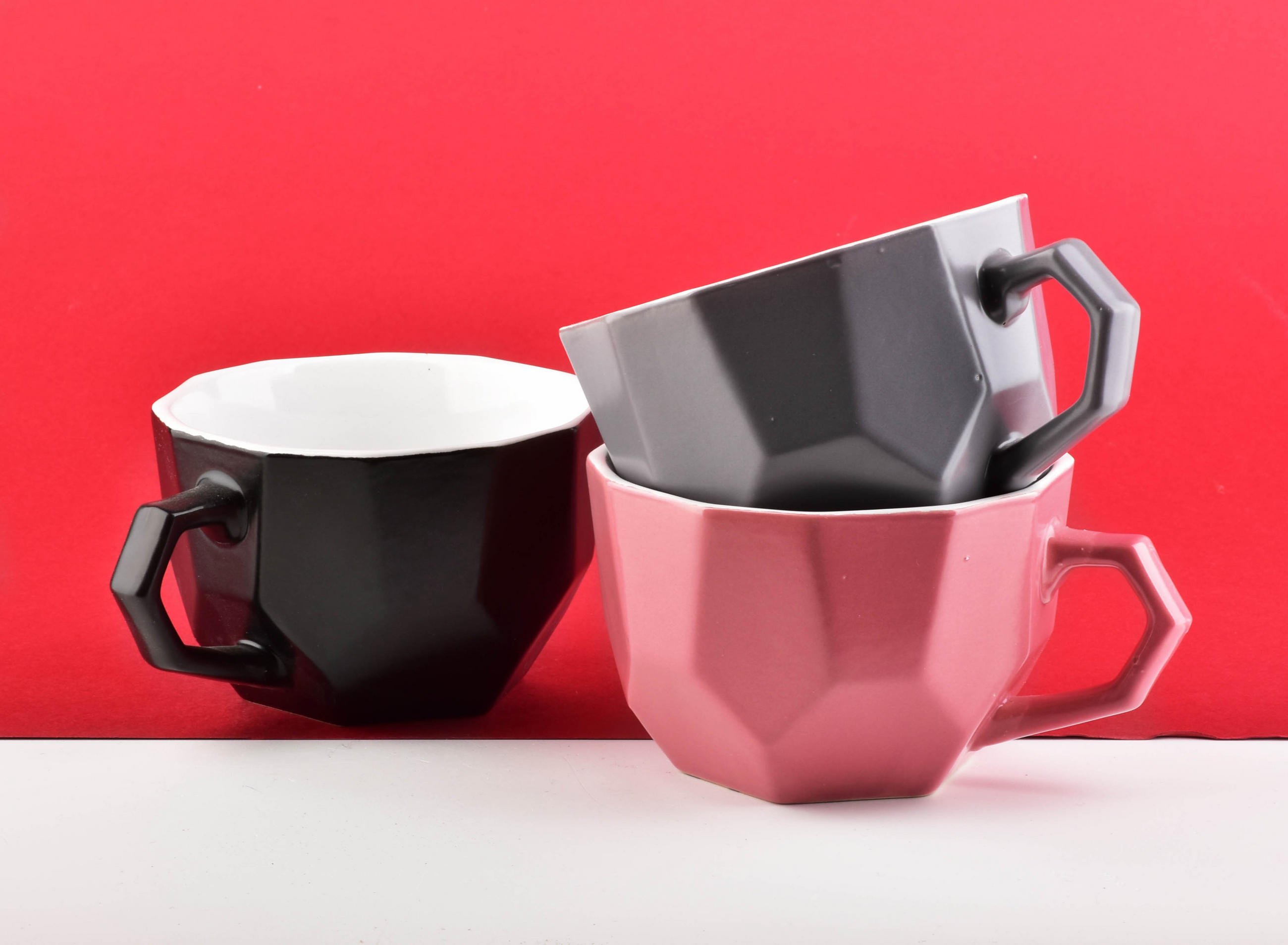 BECHER Sally Grau 15/12/7.8 cm Keramik - Grau, Keramik (0.45L) - Mondex