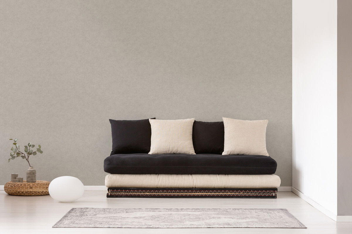 VLIESTAPETE Grau 53/1005 cm - Beige/Grau, Textil (53/1cm) - KUNSTLOFT