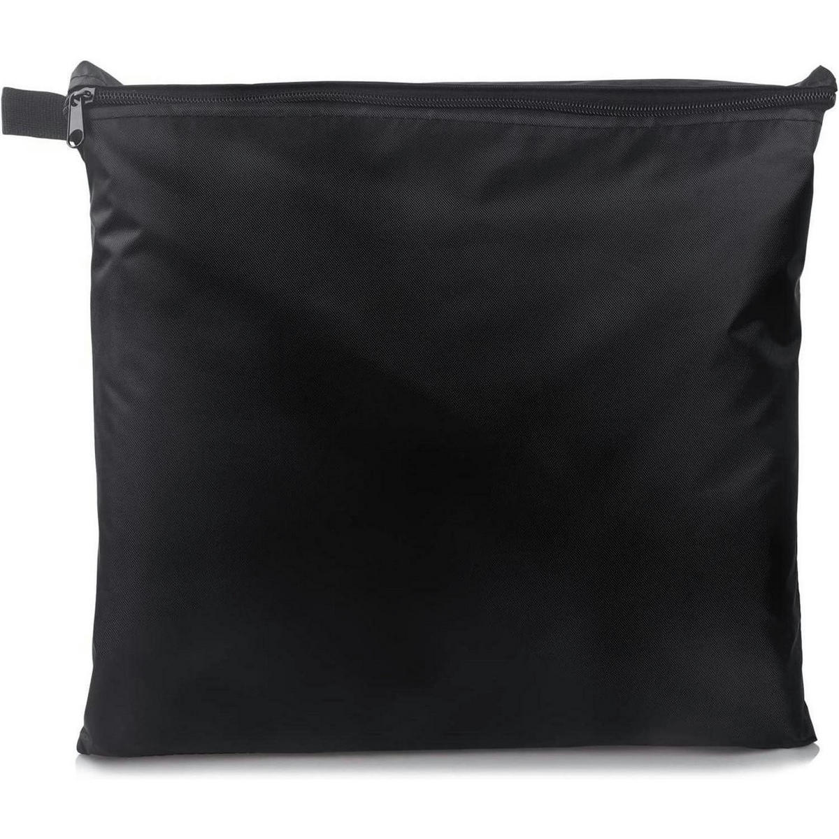 GARTENMÖBEL Abdeckplane 150 x 130 x 90 cm Rechteckig Wasserdicht - Schwarz, Textil (150/130/90cm)