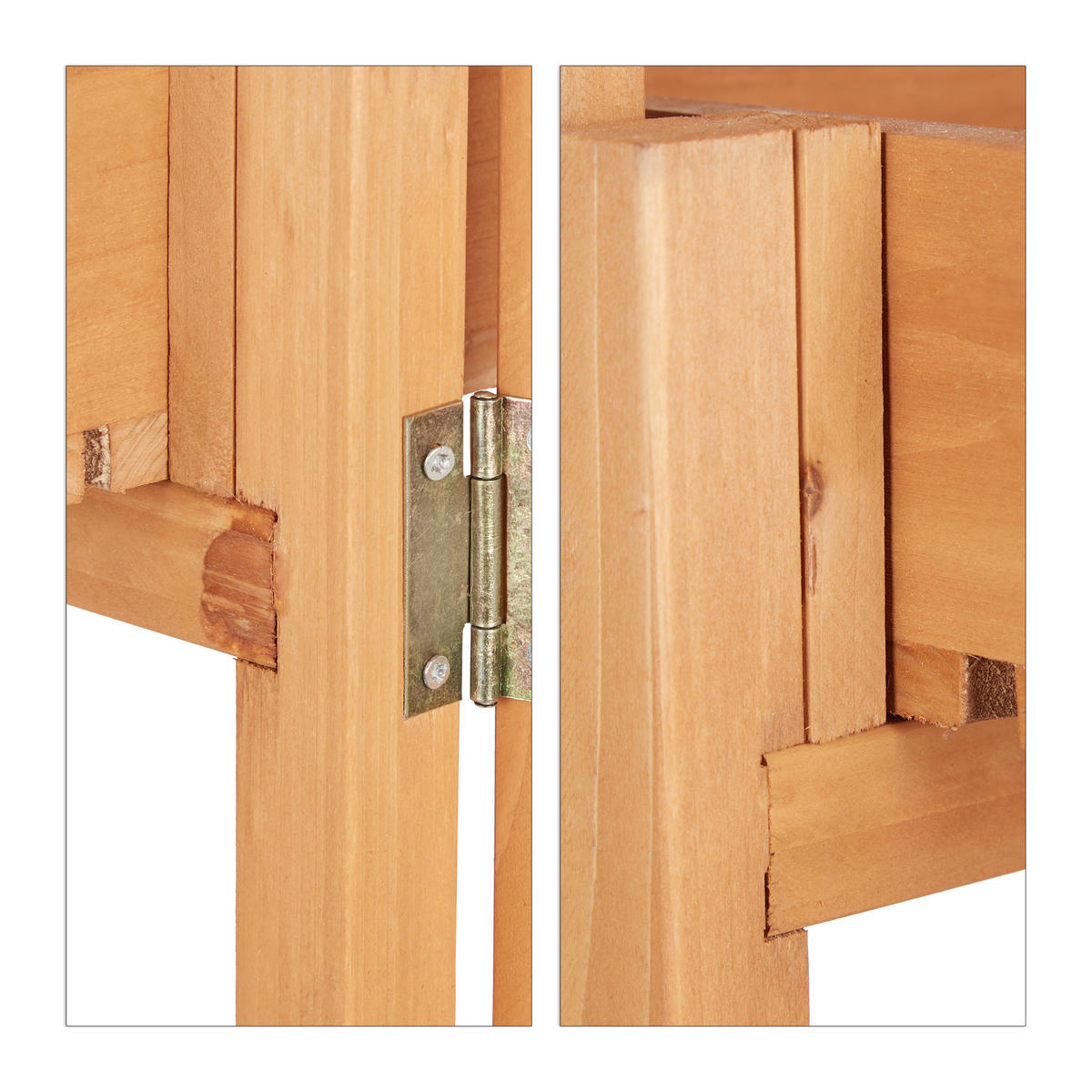 BLUMENTREPPE - Hellbraun, Holz (78/57/56.5cm) - Relaxdays