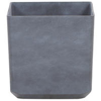 BLUMENTOPF grau quadratisch 43/43/43 cm Artiki - Grau, Stein (43cm) - Beliani