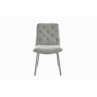 ESSZIMMERSTUHL NEW CHARME Steingrau Cord - Hellgrau/Grau, Textil (52/87/66cm) - KAWOLA