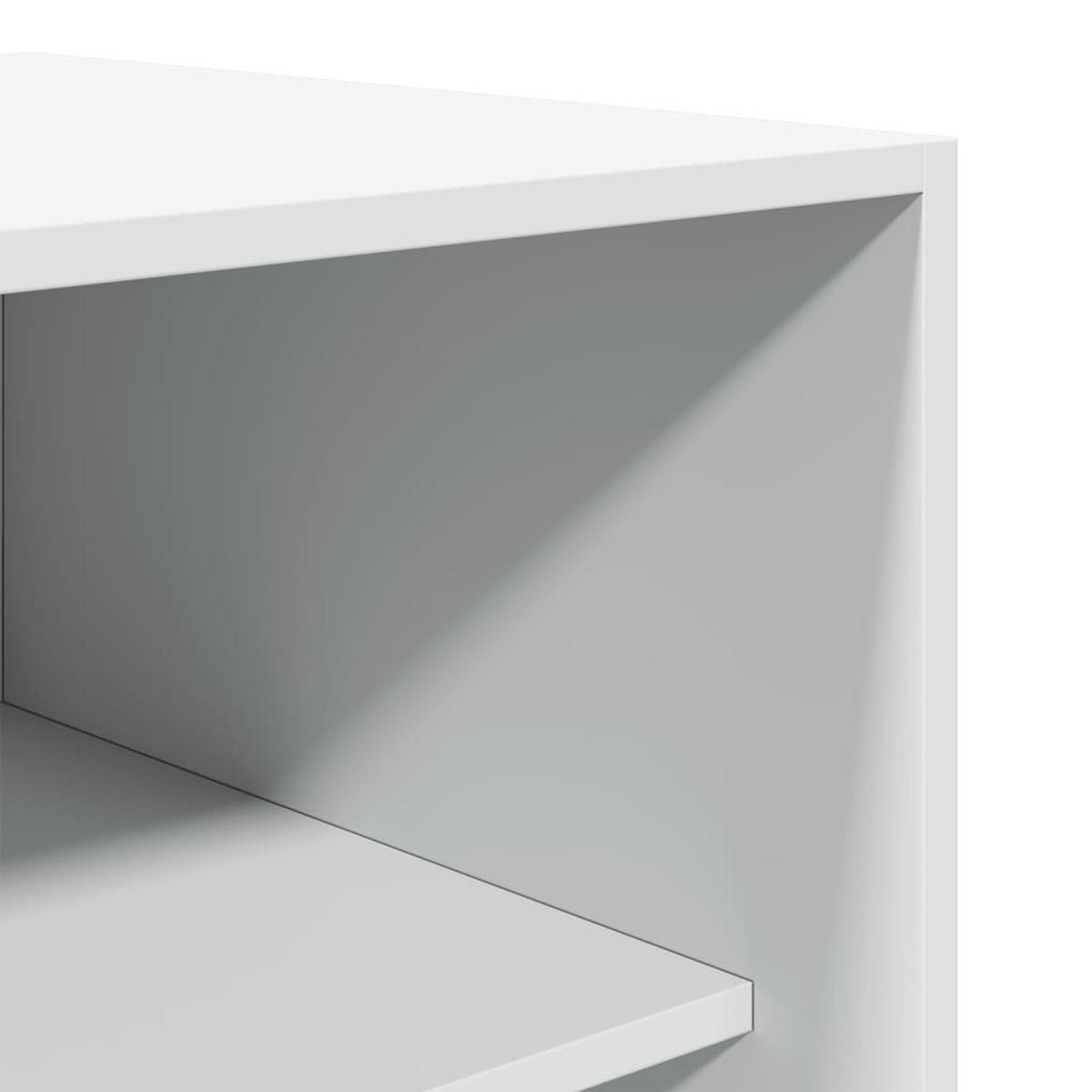 KLEIDERSCHRANK mit 2 Fächer, 80/50/200 cm, aus Holzwerkstoff, in Weiß - Weiß, Holz (50/200/80cm) - vidaXL