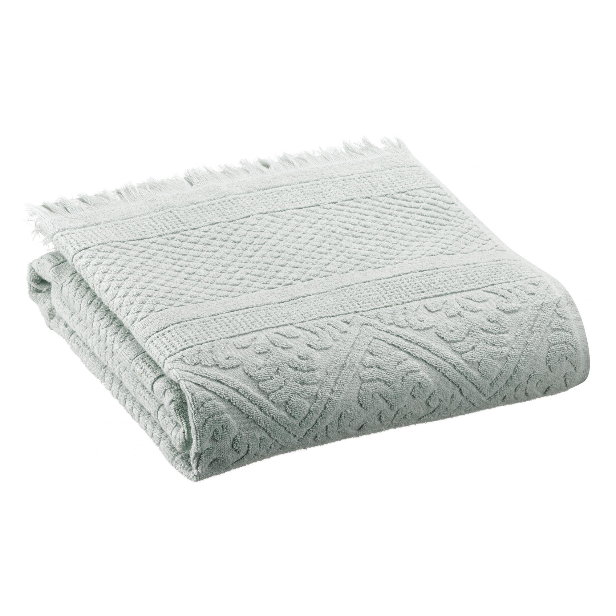DUSCHTUCH Zoé jadegrün 70 x 140 cm - Jadegrün, Textil (70/140cm) - Vivaraise