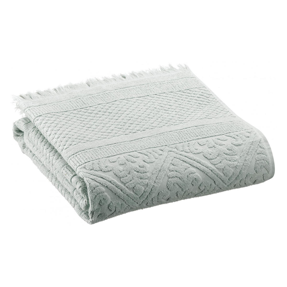 DUSCHTUCH Zoé jadegrün 70 x 140 cm - Jadegrün, Textil (70/140cm) - Vivaraise