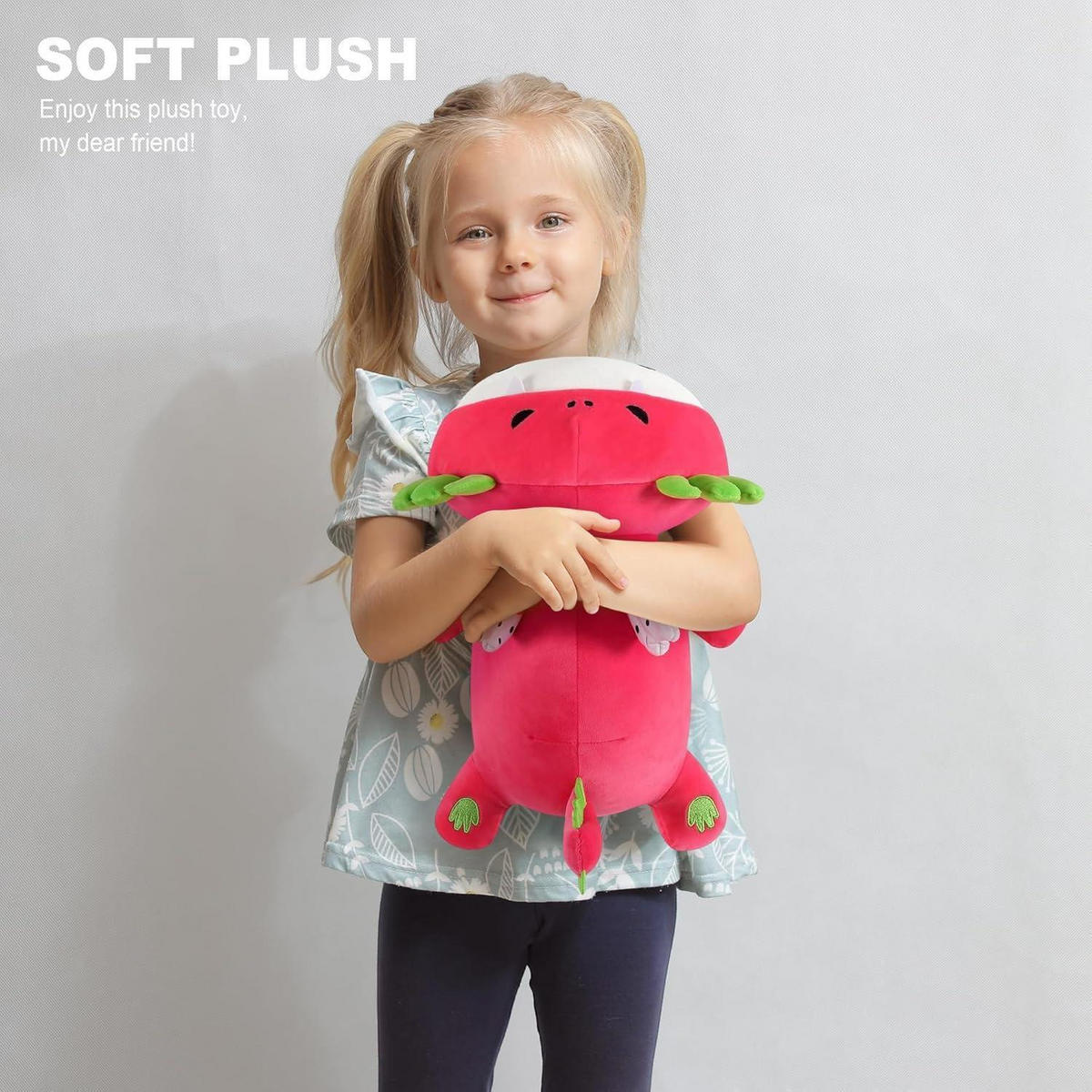 PLÜSCHTIER Axolotl Drachenfrucht 33 cm - Rot, Textil (20/33cm)