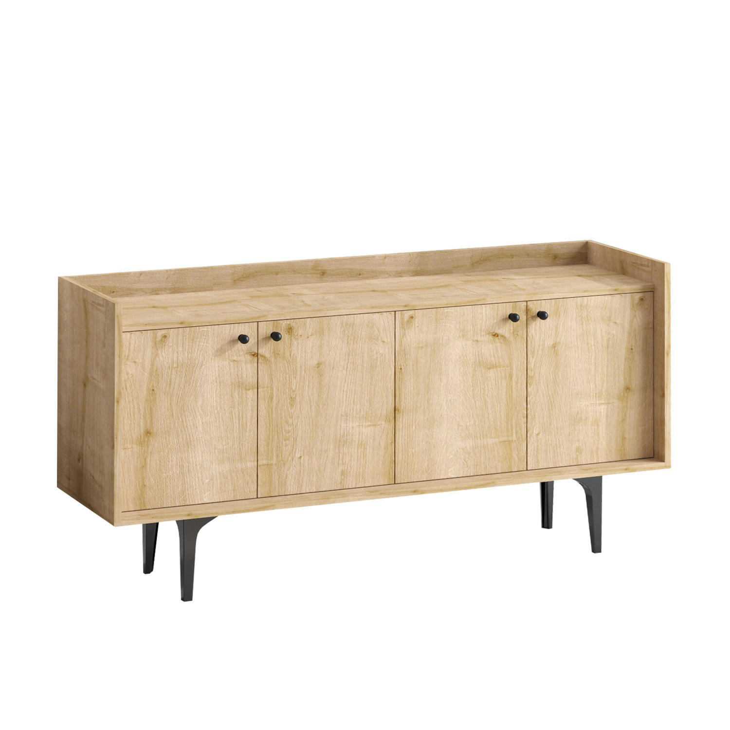 BUFFETSCHRANK navi beige - Beige, Holz (40/80/150cm) - Habitat Garten