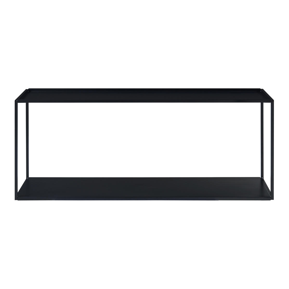 WANDREGAL Notodden - Schwarz, Metall (90/35/25cm) - [en.casa]