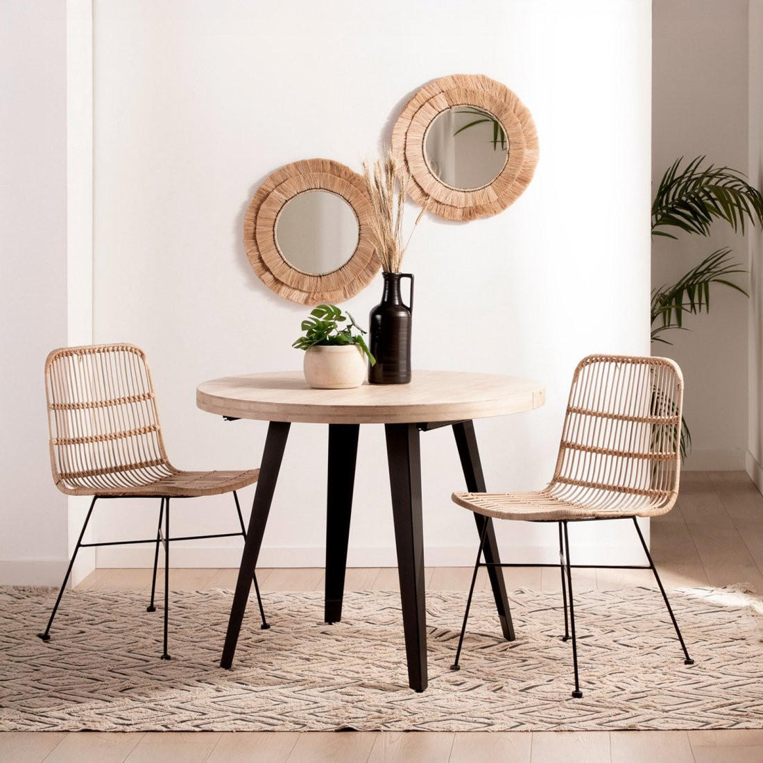 AUSZIEHBARER TISCH Anhais Zweifarbig 100/140/180 cm x 76 cm - Multicolor, Holz (100/100/76cm)