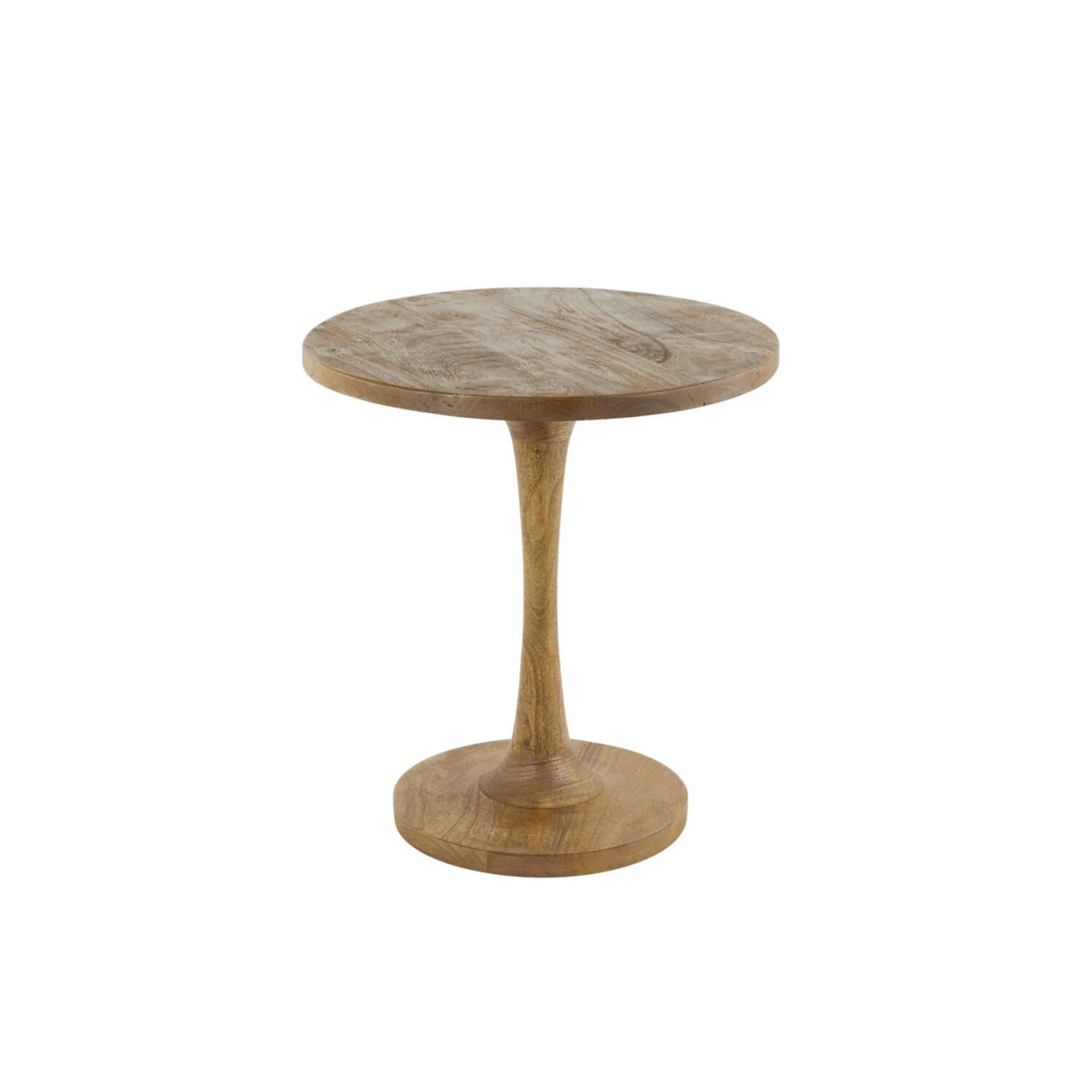 BEISTELLTISCH BICABA - Braun - Ø50x55cm - Braun, Holz (50/50/55cm) - Light & Living