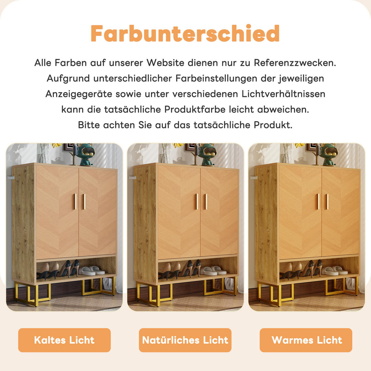 SCHUHSCHRANK Natur 80/38/100 cm - Naturfarben, Holzwerkstoff (80/100/38cm) - PANGIVO