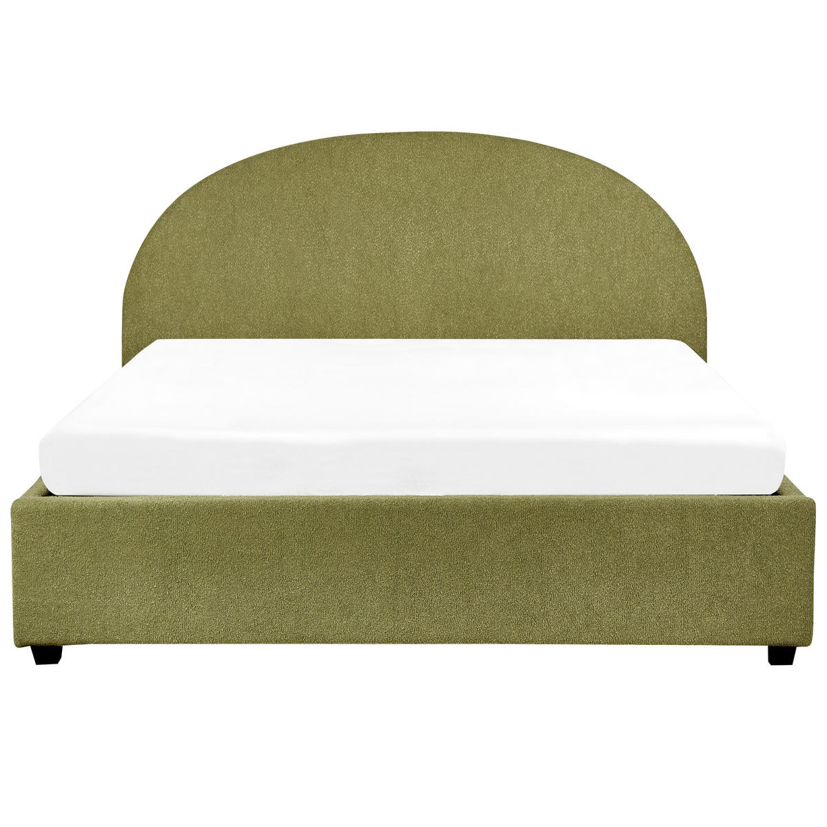BETT mit Stauraum 160x200 cm Grün Vaucluse - Hellgrün, Textil (160/200cm) - Beliani