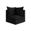 SOFAELEMENT Bouclé Stoff Schwarz - Schwarz, Holzwerkstoff/Kunststoff (90/77/90cm) - Makamii