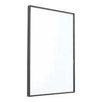 WANDSPIEGEL York Schwarz - Schwarz, Metall (40/60/4cm) - Fragix