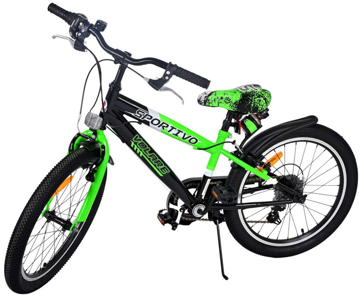 KINDERFAHRRAD Sportivo - Jungen - 7 Gänge - 20 Zoll - Grün - Grün, Metall (60cm) - TPFSports