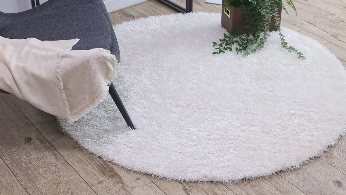 TEPPICH Buenos 150 cm - Weiß, Textil (150/150cm) - rugsX