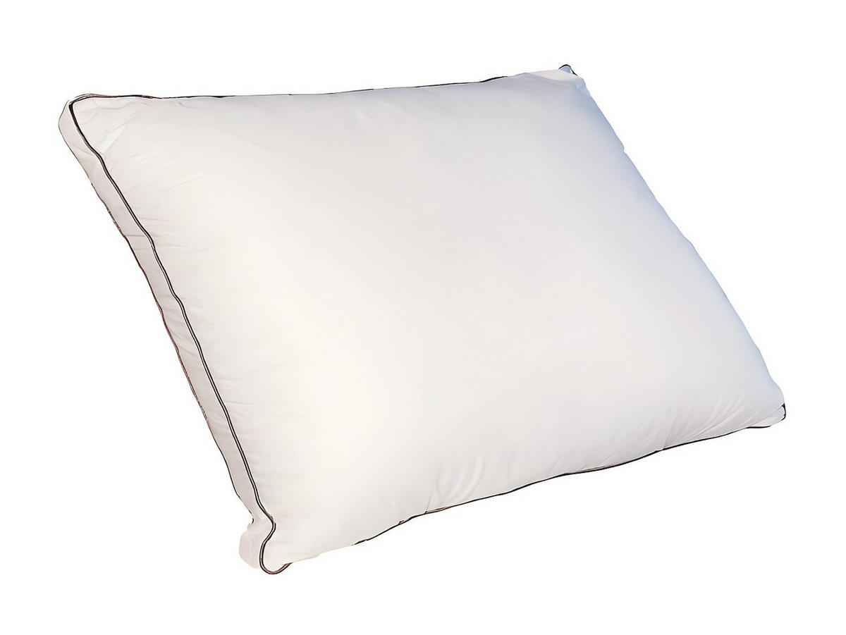 KOPFKISSEN - 700 gr - 50 x 70 cm - Baumwollperkal - Weiß - AUXENCE - Weiß, Textil (70/50cm) - Vente-Unique