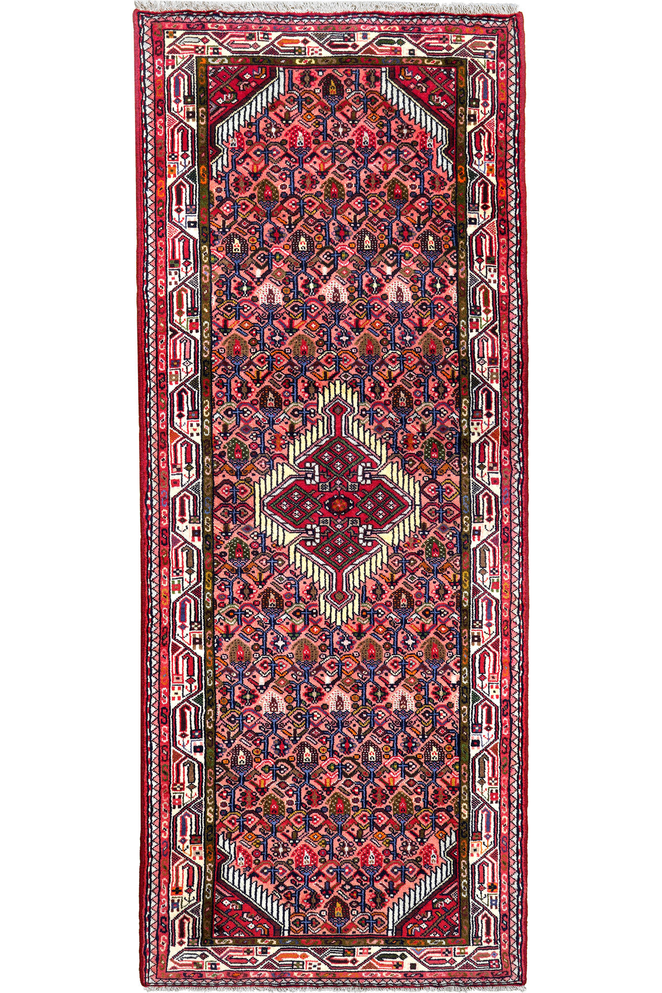 TEPPICH Assadabad Rot 203/80 cm Schurwolle - Rot, Textil (80/203cm) - Looma