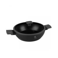 TOPF Schwarz 40/30/8 cm BH8129 - Schwarz, Metall (30cm) - Berlinger Haus