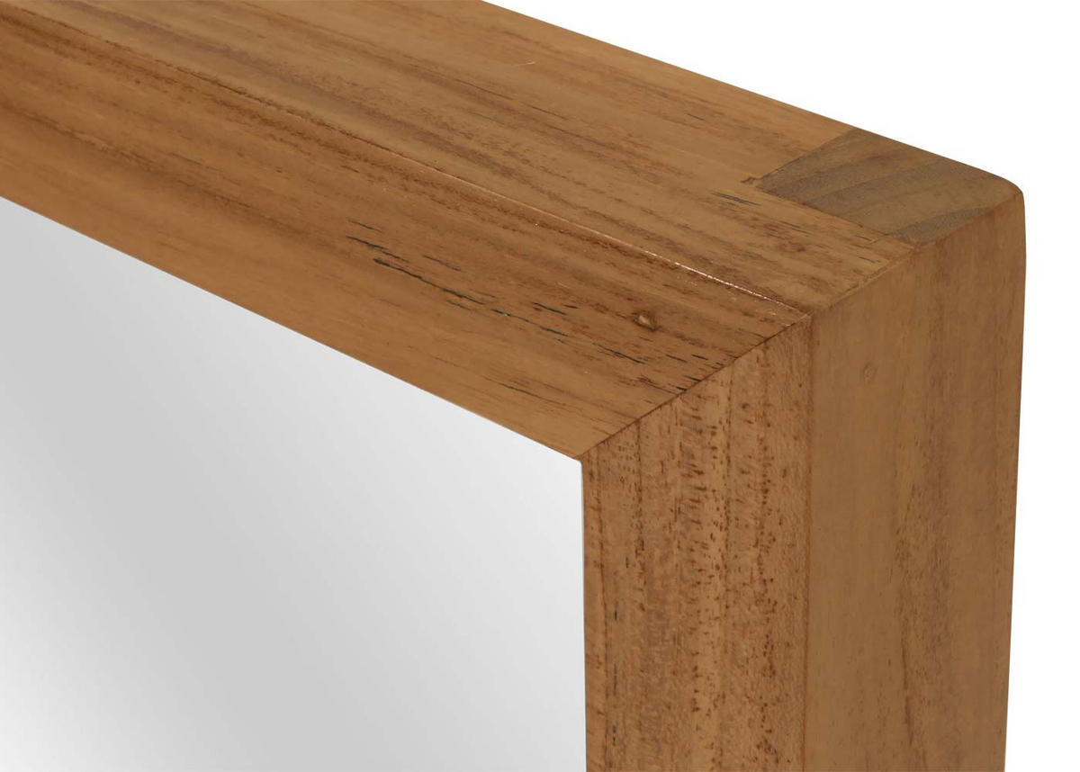 TEAK-WANDSPIEGEL Braun - Braun, Holz (40/71/4cm) - MCW
