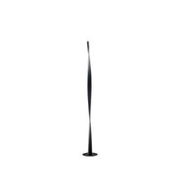 STEHLEUCHTE Mazen, Schwarz, 120cm, Dimmbar - Schwarz, Metall (120/16/120cm) - KOSILUM
