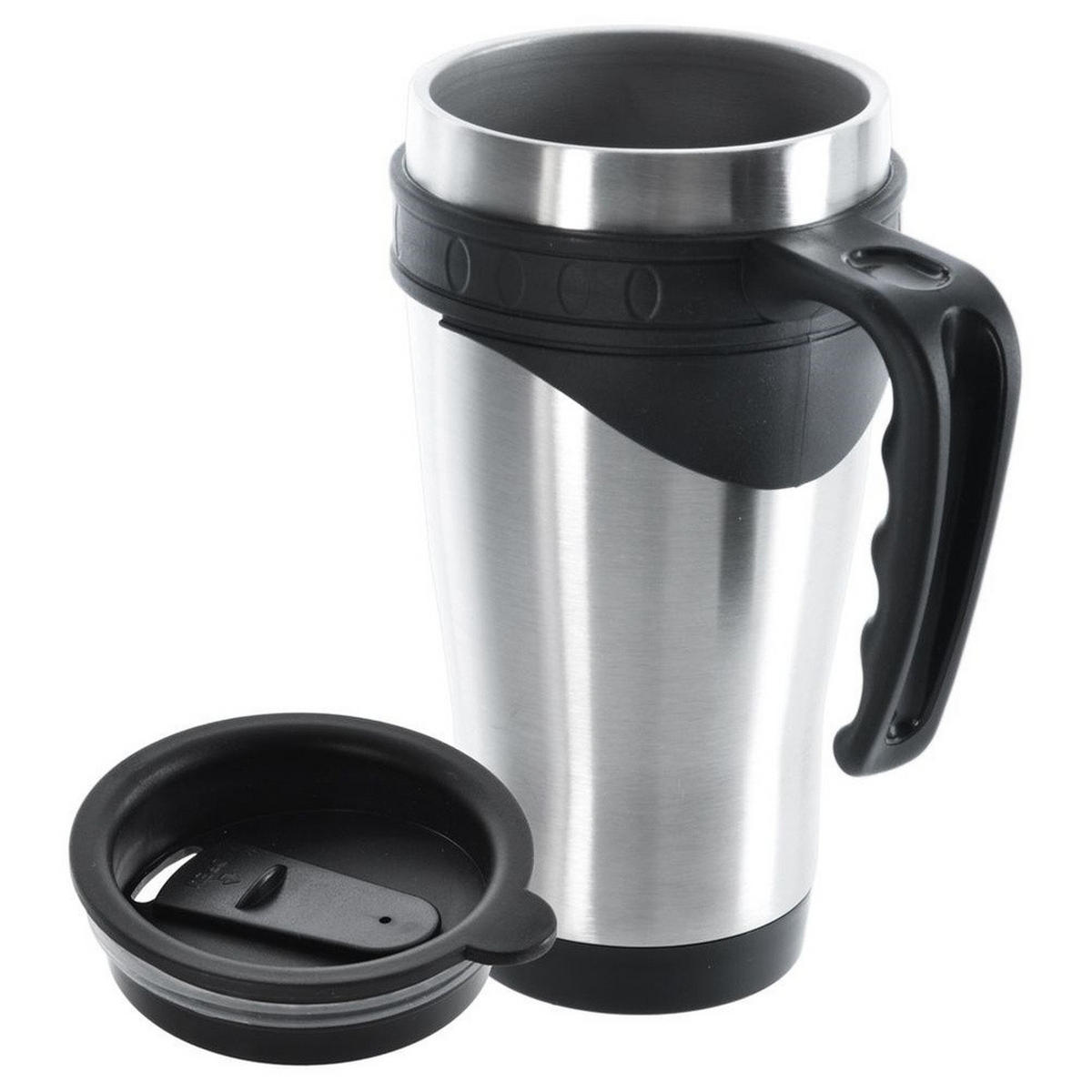 THERMOBECHER Edelstahl klassisch 450 ml Silber - Silberfarben, Metall (0.45L) - Orion 