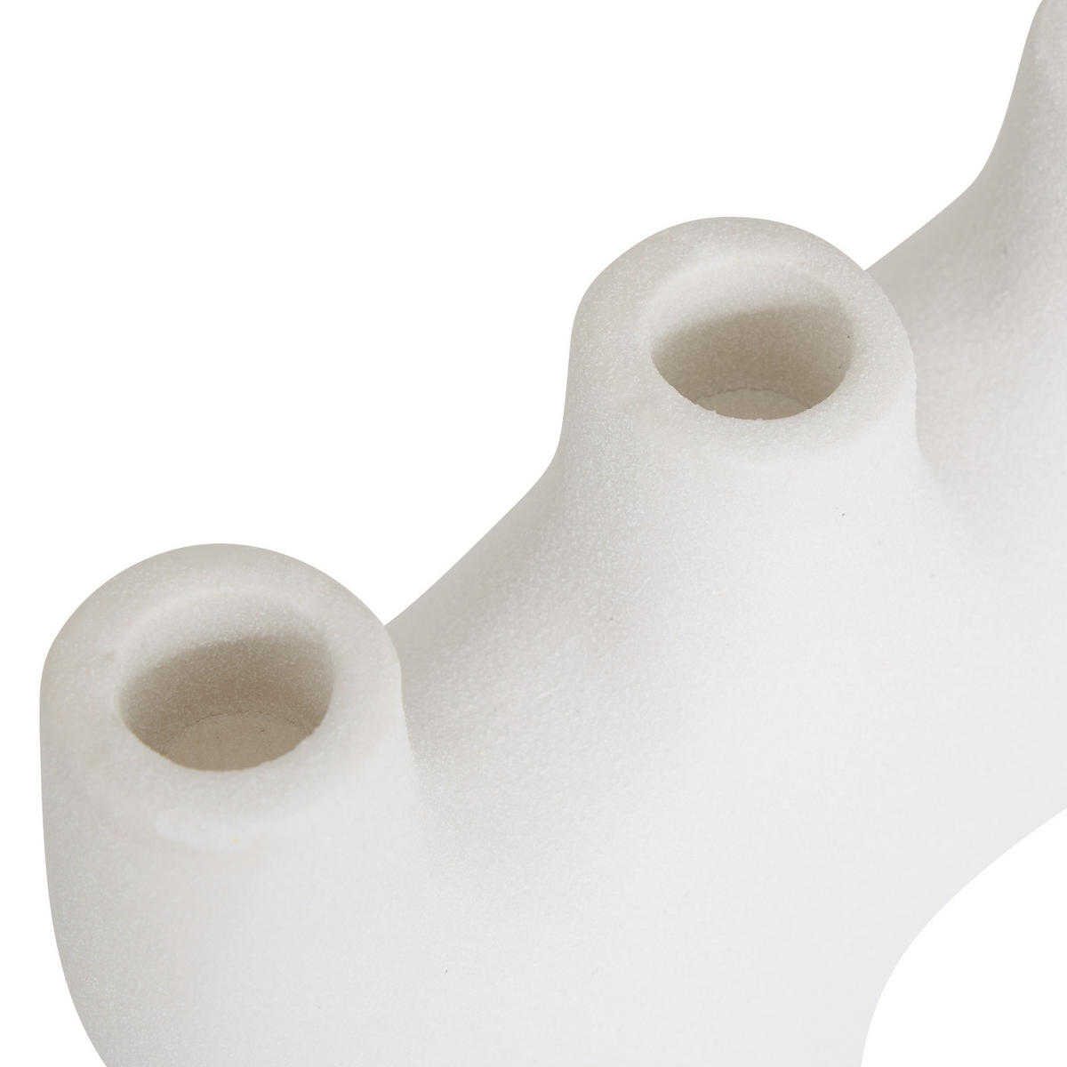 KERZENHALTER aus Keramik 24/7/12,5 cm - Beige, Keramik (7/12.5/24cm) - Atmosphera Createur d´interieur