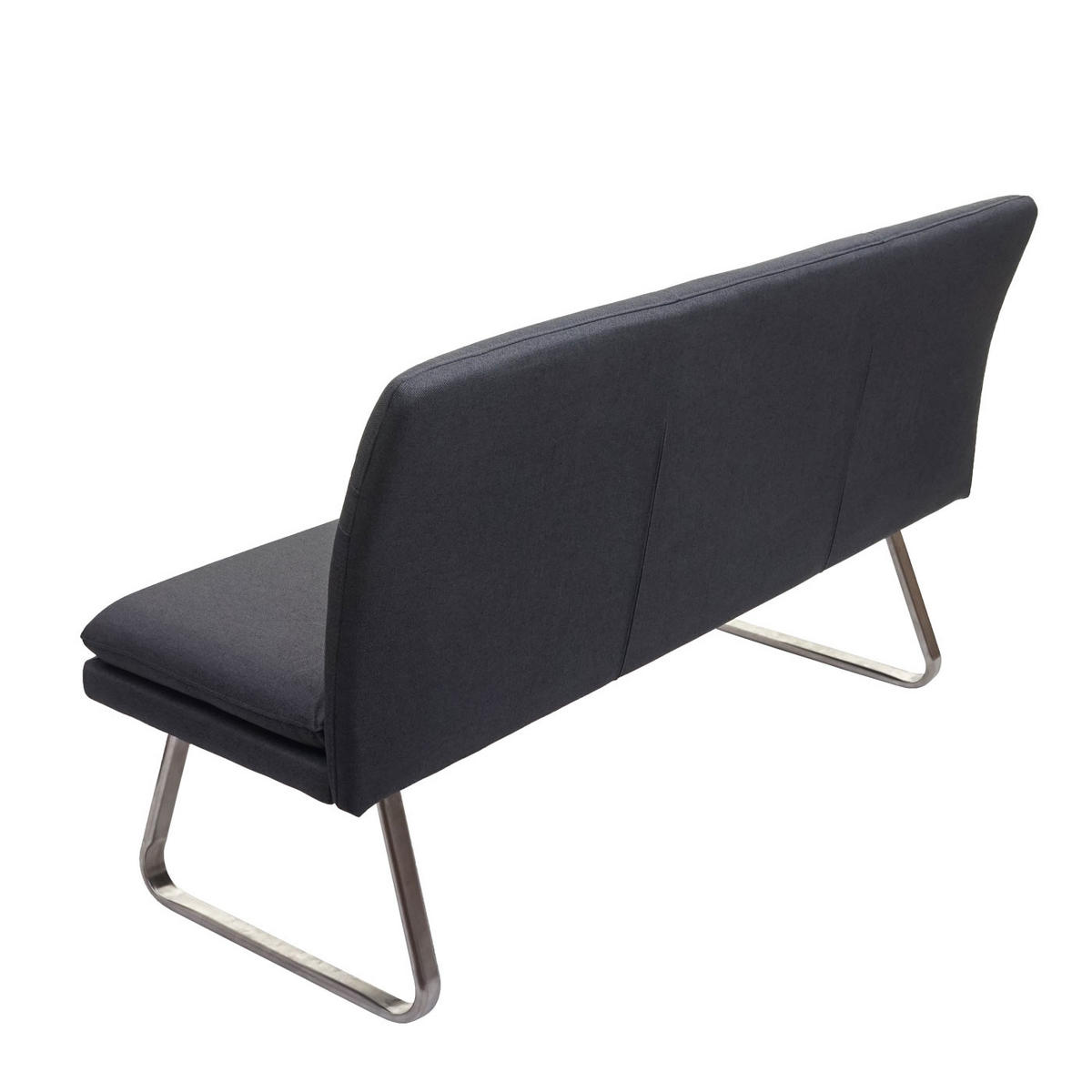 SITZBANK Grau, Silber - Silberfarben/Grau, Textil (160/90/59cm) - Jamb