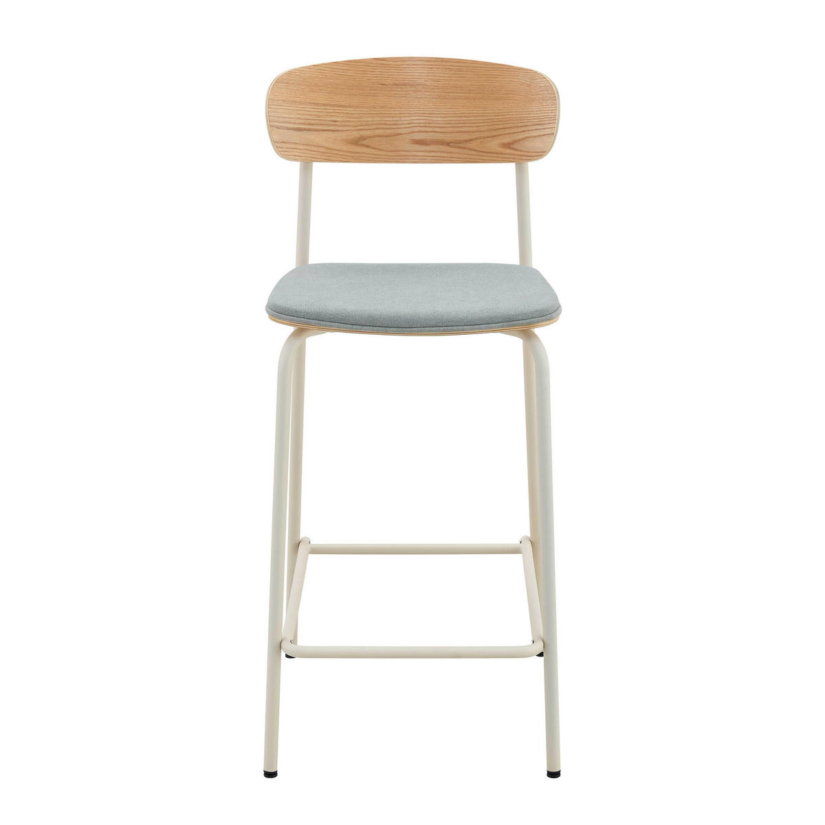 BARSTUHL 2-tlg., Hellblau - Blau, Holz (42/96/50cm) - Oviala