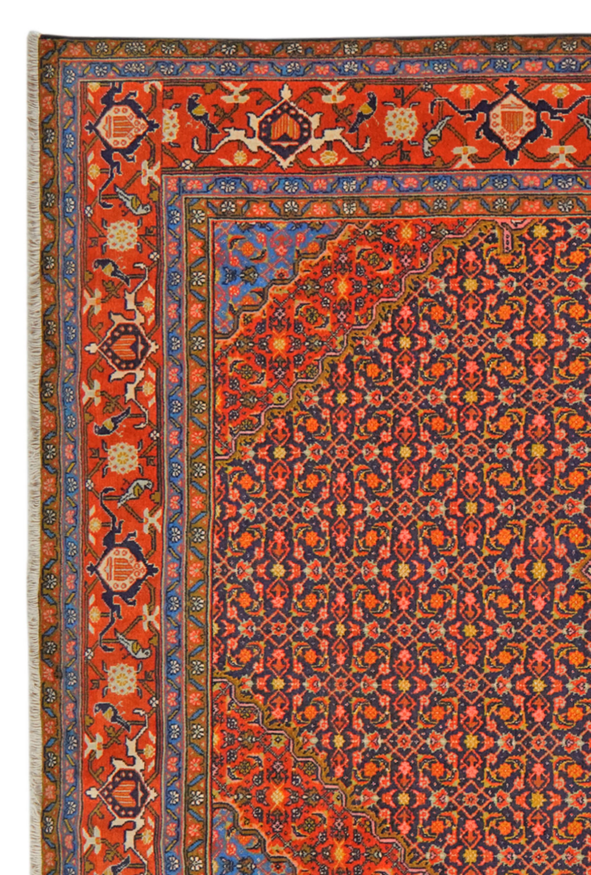 TEPPICH Ardebil Blau 294/194 cm Schurwolle - Blau, Textil (194/294cm) - Looma