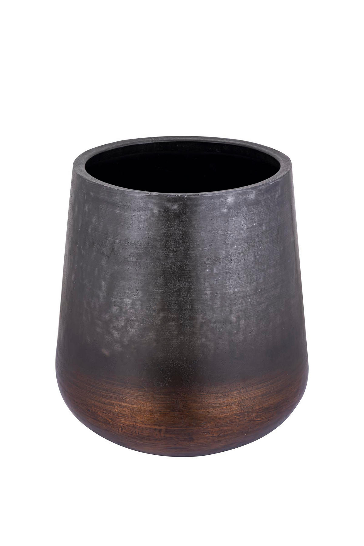 TOPF Nouska Schwarz 57/57/59cm - Schwarz, Metall (59cm) - PTMD Collection