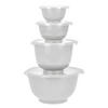 RÜHRSCHÜSSEL-SET Margrethe New weiß (4tlg) - Weiß, Kunststoff (21/15cm) - Rosti