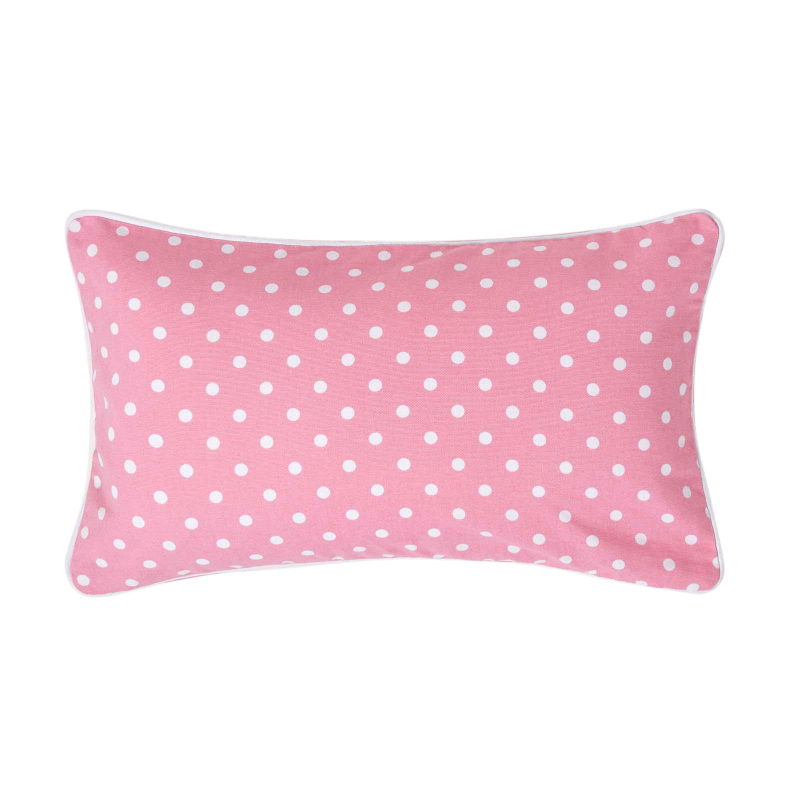 KISSENHÜLLE Polka Dots 30/50 cm, 100% Baumwolle - Rosa, Textil (30/50cm) - Homescapes