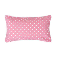 KISSENHÜLLE Polka Dots 30/50 cm, 100% Baumwolle - Rosa, Textil (30/50cm) - Homescapes
