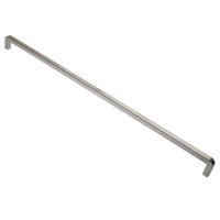 MÖBELGRIFF BA 224mm, Küchengriff Edelstahl, Schrankgriff schmal - Silberfarben, Metall (1/3.2/23.4cm)