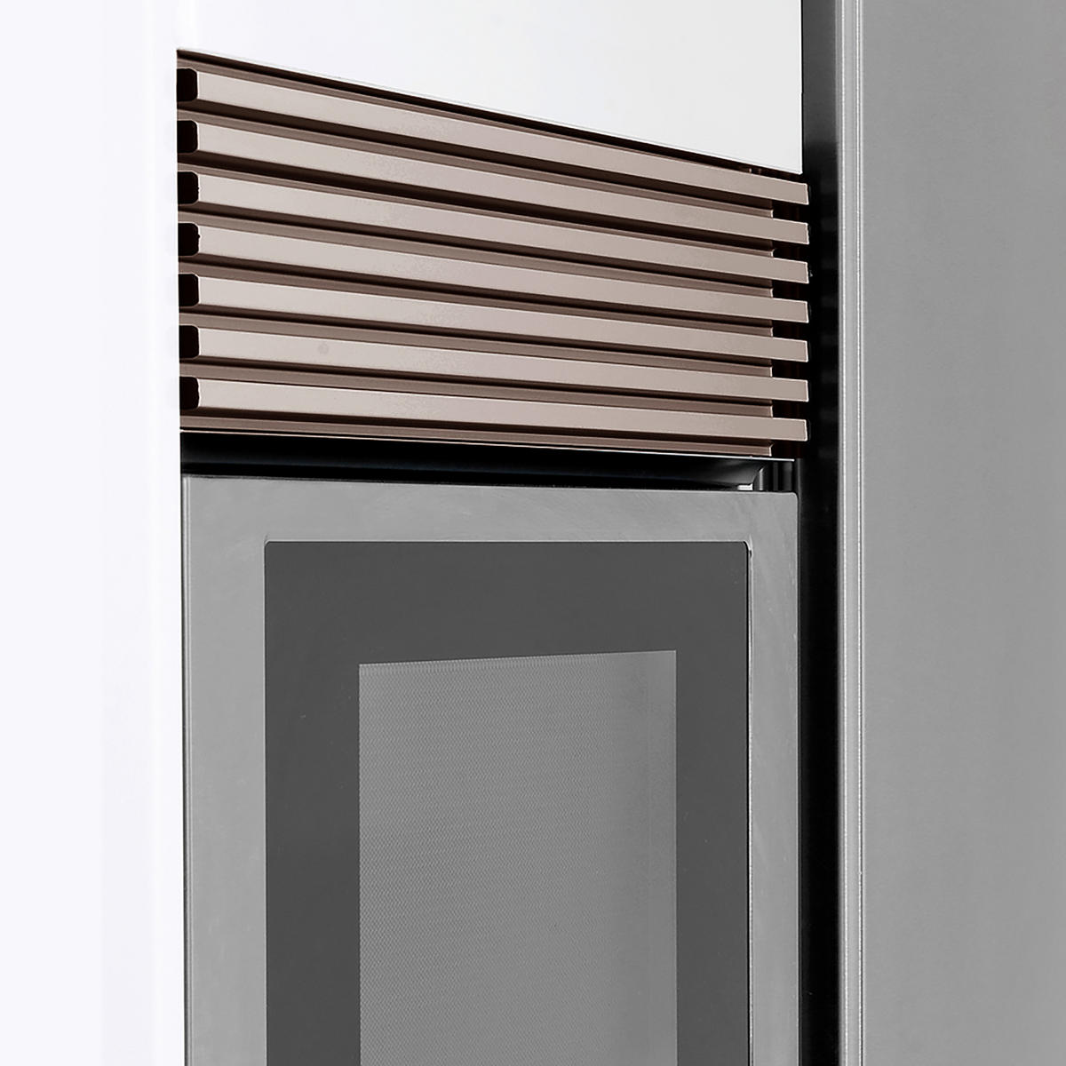 LÜFTUNGSGITTER für Backofen, Modul 600mm, Kunststoff und Aluminium, Edelstahl eloxiert - Edelstahlfarben, Kunststoff (1/12/59.8cm) - EMUCA