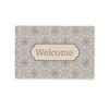 FUSSMATTE Willkommen - Klassisch - Grau 60x40 cm - Beige, Kunststoff (60/0.4cm) - MuchoWow