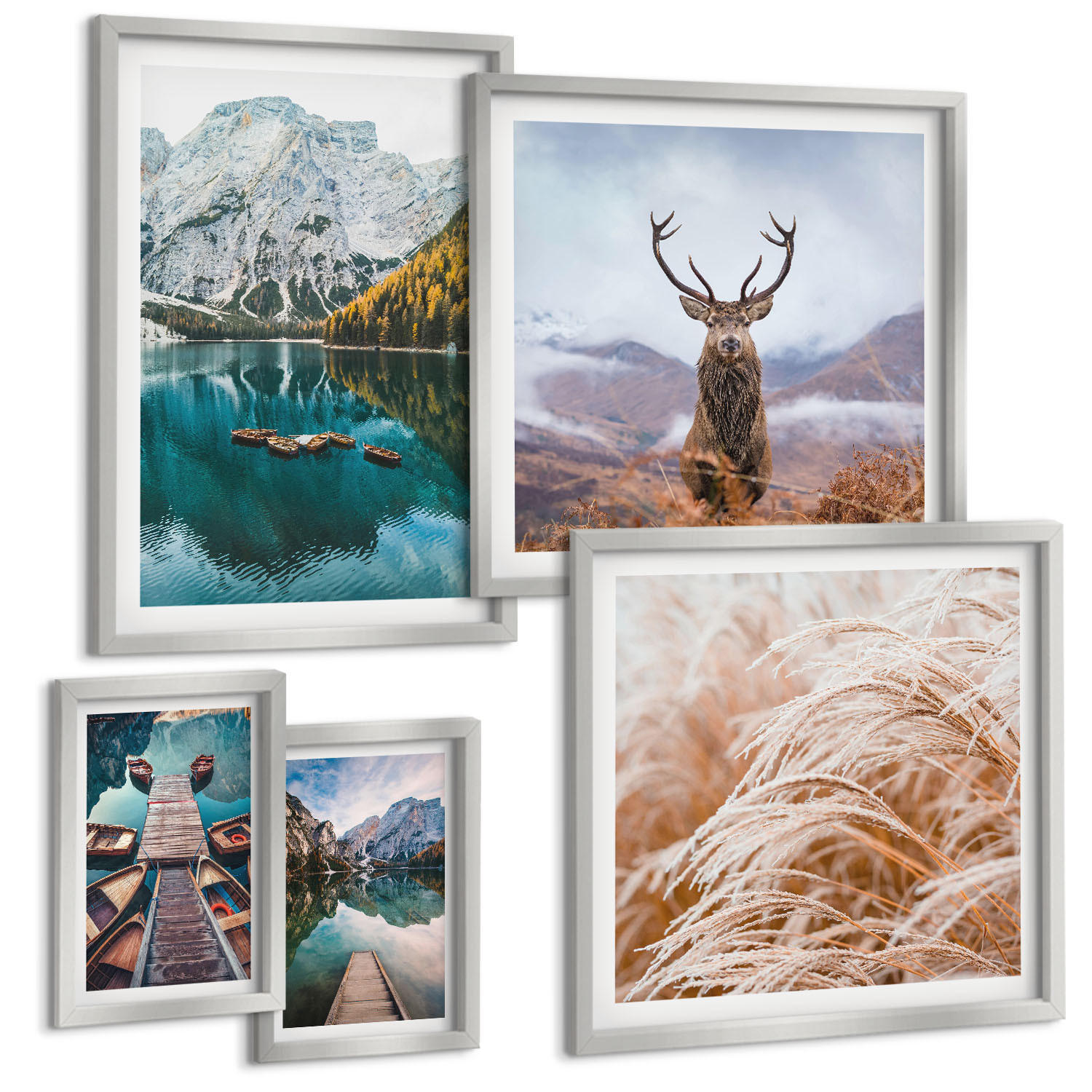 Tulup Bilder Silber 40x60 cm