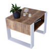 COUCHTISCH Karo65 65/45/53,6 - Weiß/Braun, Holzwerkstoff (53/65/45cm) - RAUMHIRSCH FURNITURE