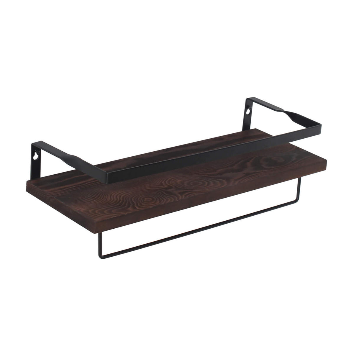 WANDREGALE SET, 2er Set Braun 15/42/13 cm - Braun, Metall (15/13/42cm) - Mobili Rebecca