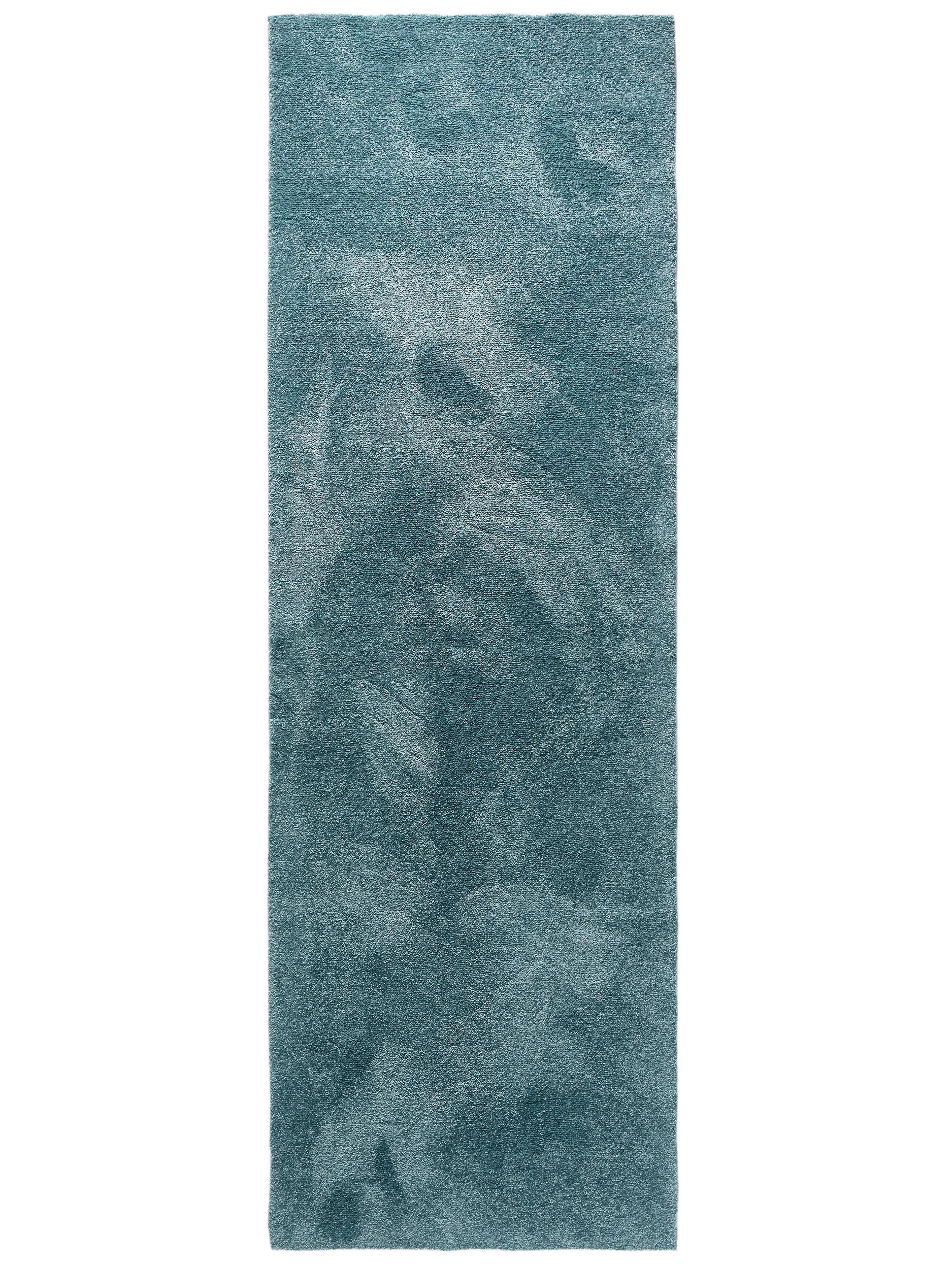 HOCHFLORTEPPICH Melvin waschbar 80/250 cm - Türkis, Kunststoff (80/250cm) - benuta Nest