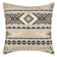 DEKO-KISSENBEZUG mit Muster Etnik 40/40 cm - Beige, Naturmaterialen (40/40cm) - Atmosphera Createur d´interieur