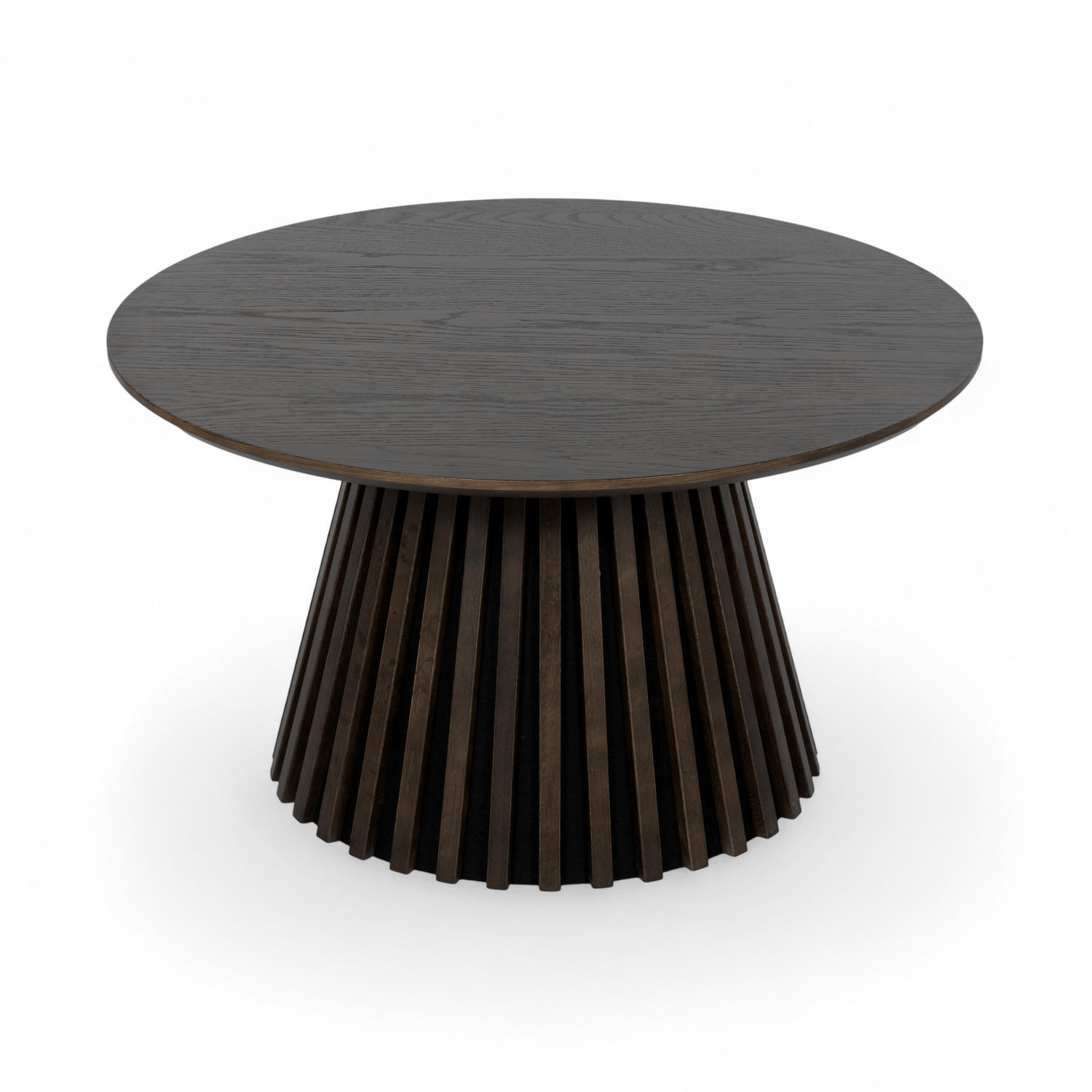 COUCHTISCH rund Räuchereiche 80/80/45 cm - Braun, Holzwerkstoff (80/80/45cm) - Furnhouse