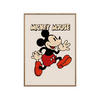 POSTER mit Rahmen Disney - Disney - Mickey Mouse Vintage No. 01 - Eichefarben/Beige, Holz/Papier (50/70cm) - Poster&Frame